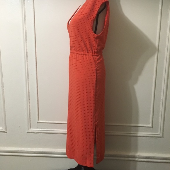 Pull Homme J.Crew Col V Orange Brûlé - Taille M - Neuf Avec étiquettes